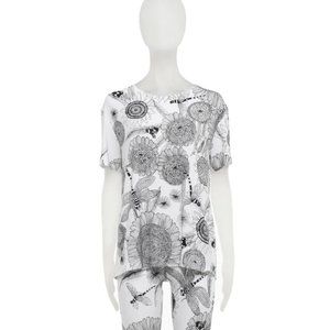 Norma Kamali Short Sleeve Boxy Top in Odanata